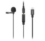 Microfone Lapela Omnidirecional Duplo Conector BY-M2 - IOS/Iphone [BOYA]