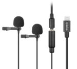 Microfone Lapela Omnidirecional Duplo Conector BY-M2D - IOS/Iphone [BOYA]