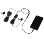 Microfone Lapela Omnidirecional Duplo Conector BY-M2D - IOS/Iphone [BOYA] - Imagem 3
