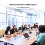 Microfones profissionais para videoconferência e reuniões