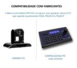 Mesa Controladora PTZ MTE-KZ1 | Joystick Profissional, Suporte 255 Câmeras, VISCA/Pelco, RS232/RS485 - Imagem 5