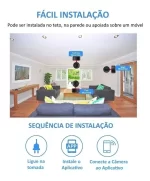 Mini Câmera de Segurança IP Wi-Fi HD Tunya – Sensor de Movimento Automático - Imagem 2