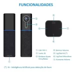 Webcam Full Hd 2k Detecção De Face Com Microfone Câmera - Imagem 4