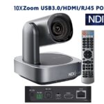 Câmera PTZ com Zoom Óptico 10x | Full HD 1080p 60fps – Videoconferência