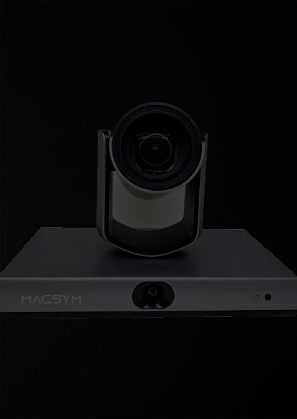 Câmeras para videoconferência profissionais da Macsym